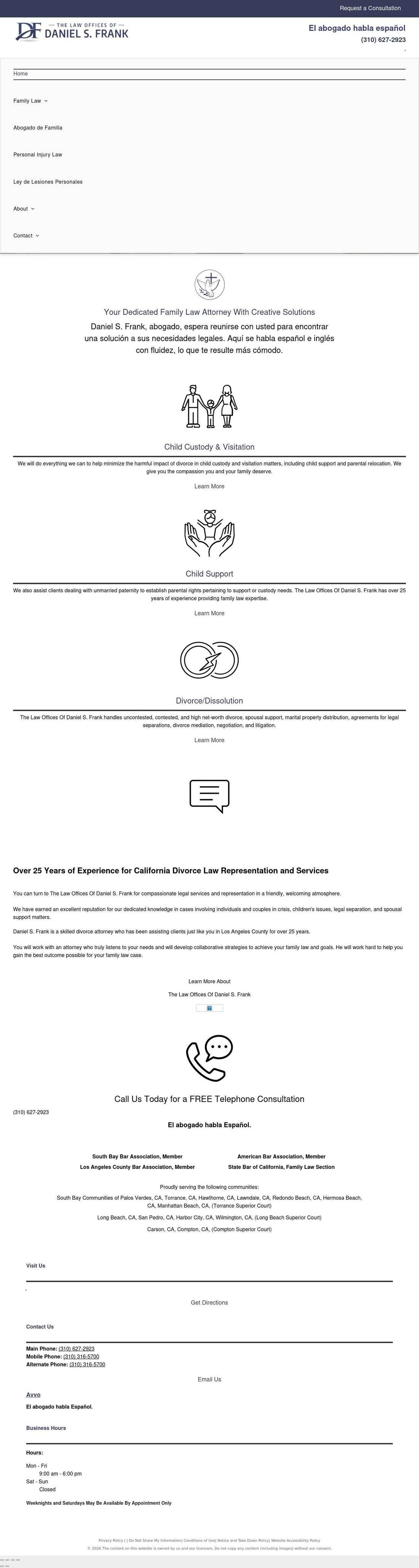 The Law Offices of Daniel S. Frank - Torrance CA Lawyers