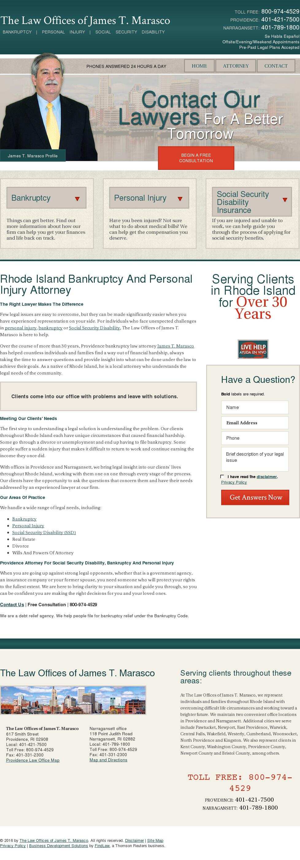 The Law Offices of James T. Marasco - Providence RI Lawyers