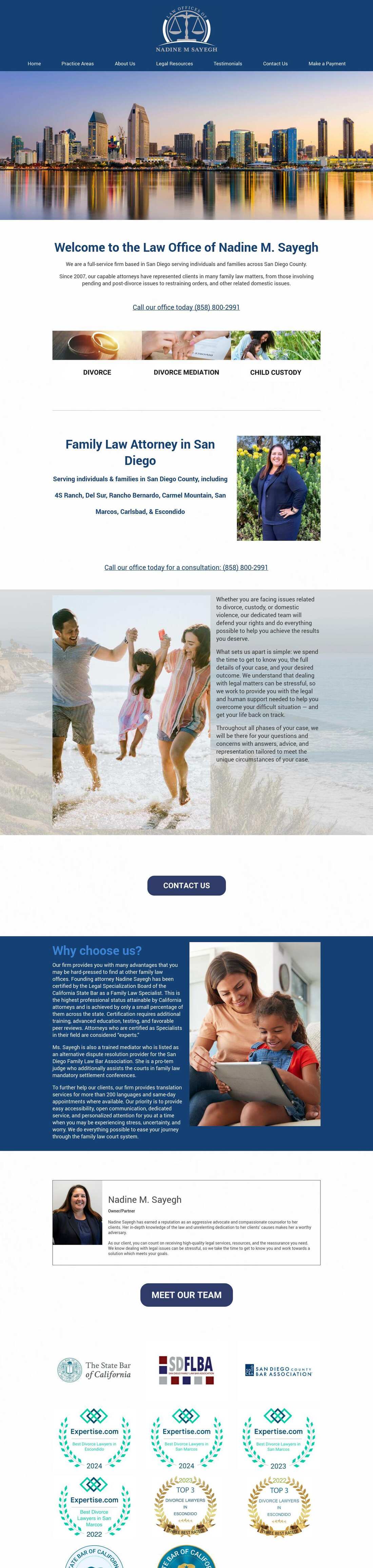 The Law Offices of Nadine M. Sayegh - Escondido CA Lawyers