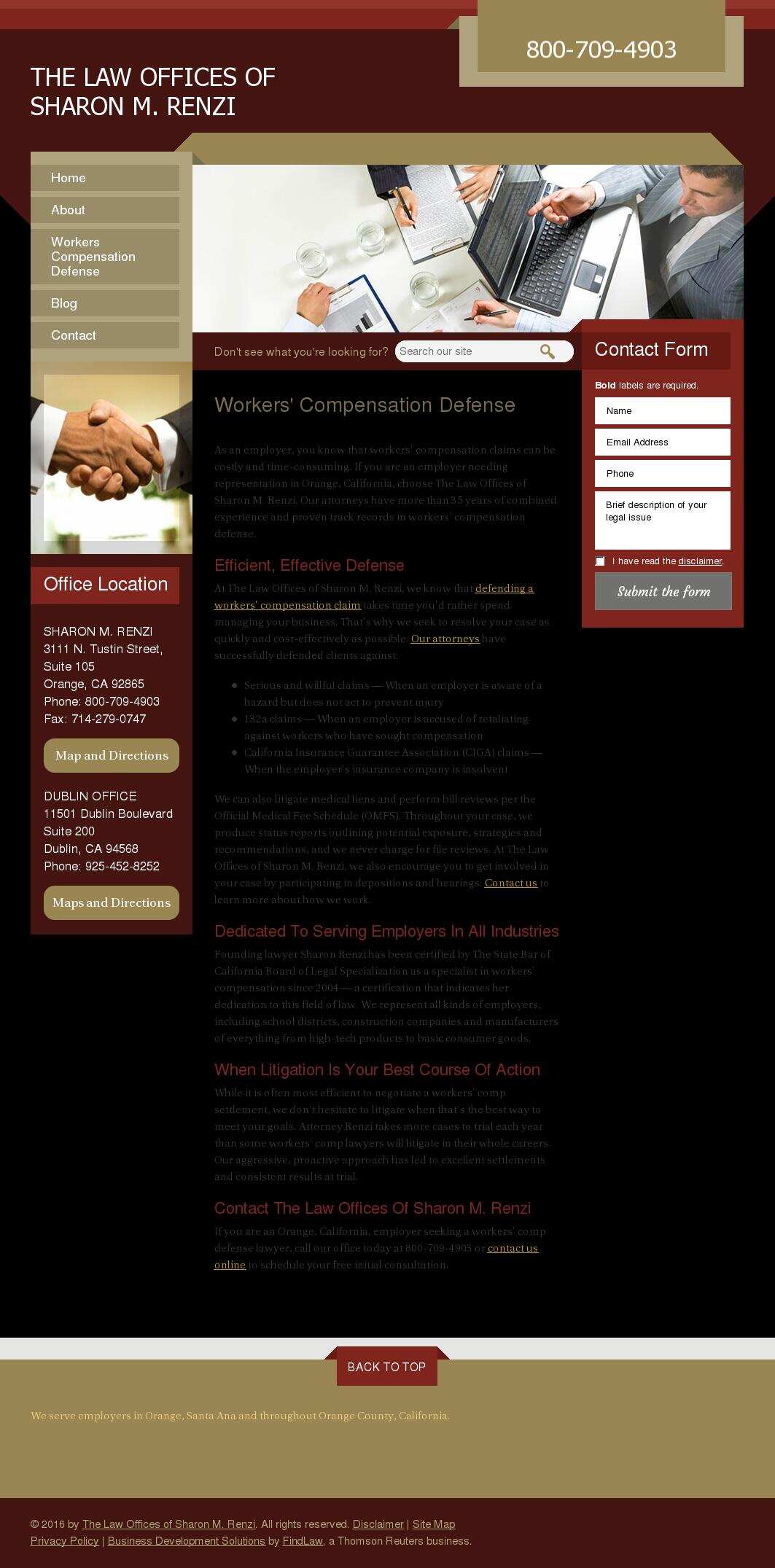 The Law Offices of Sharon M. Renzi - Dublin CA Lawyers
