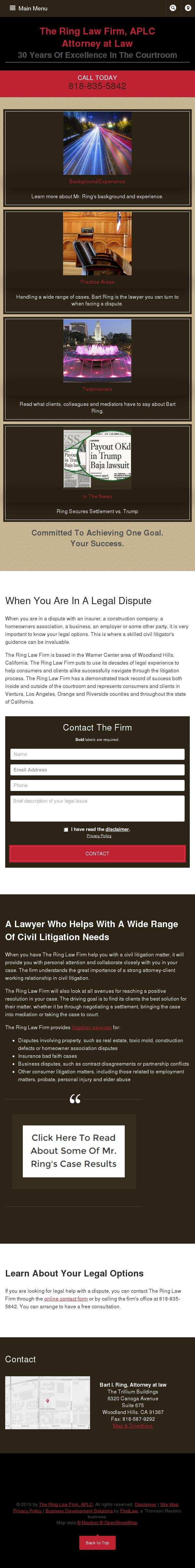 The Ring Law Firm, APLC - Woodland Hills CA Lawyers