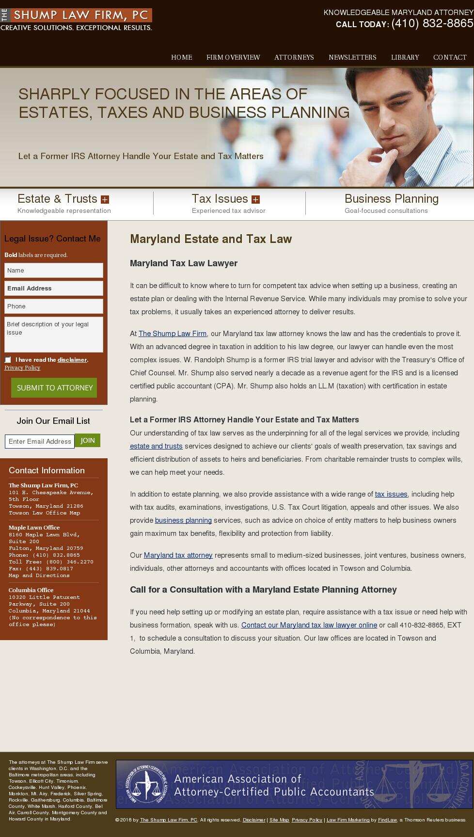 The Shump Law Firm, PC - Columbia MD Lawyers