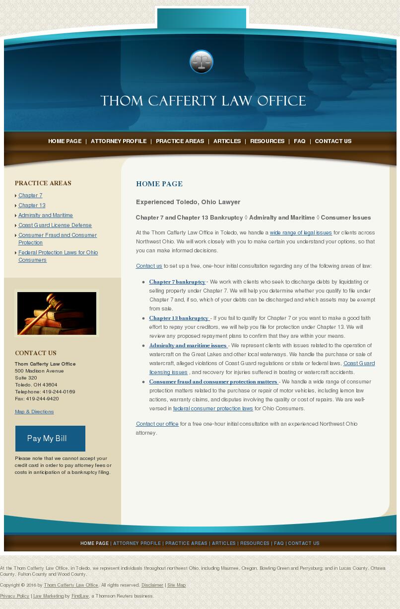 Thom Cafferty Law Office - Toledo OH Lawyers
