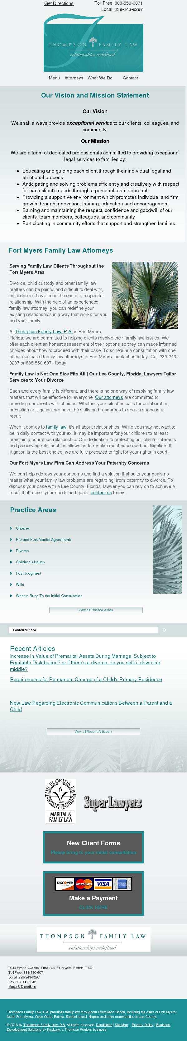 Thompson Family Law, P.A. - Fort Myers FL Lawyers