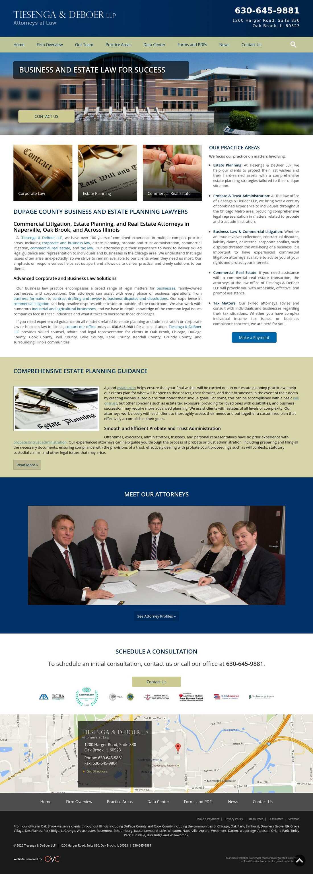 Tiesenga Reinsma & DeBoer LLP - Oak Brook IL Lawyers