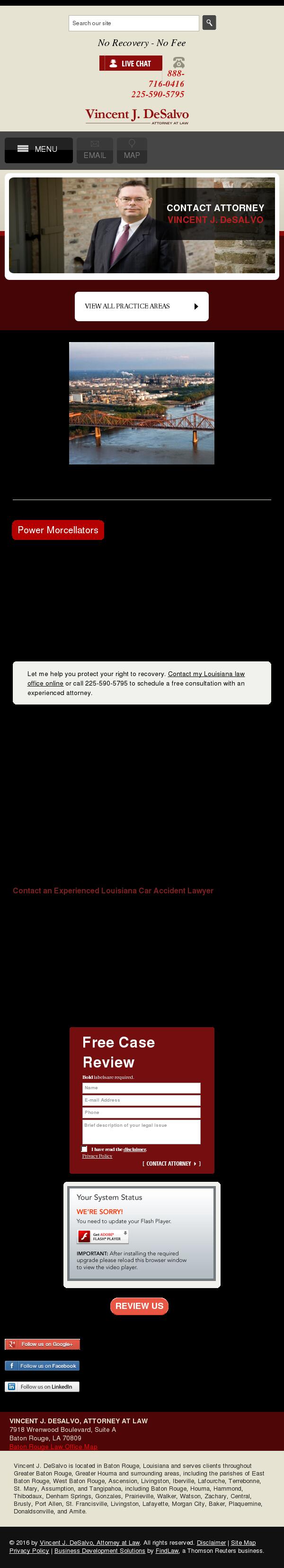 Vincent J. DeSalvo, Attorney at Law - Baton Rouge LA Lawyers