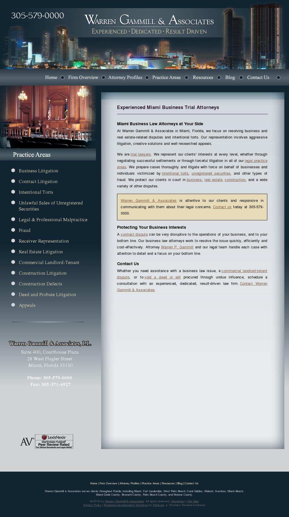 Warren Gammill & Associates, P.L. - Miami FL Lawyers
