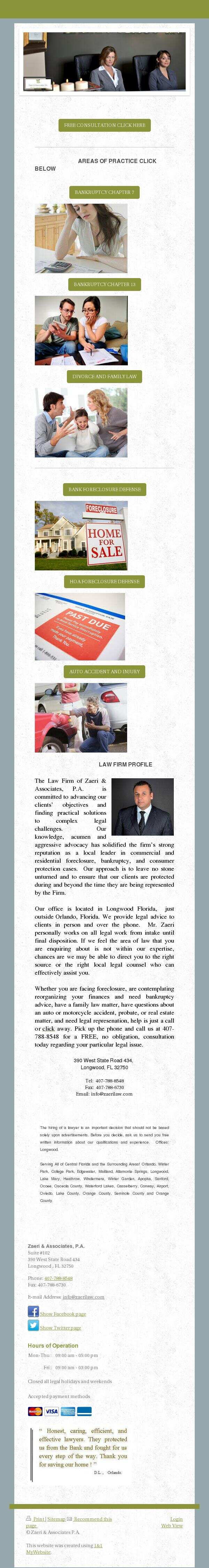 Zaeri & Associates - Longwood FL Lawyers