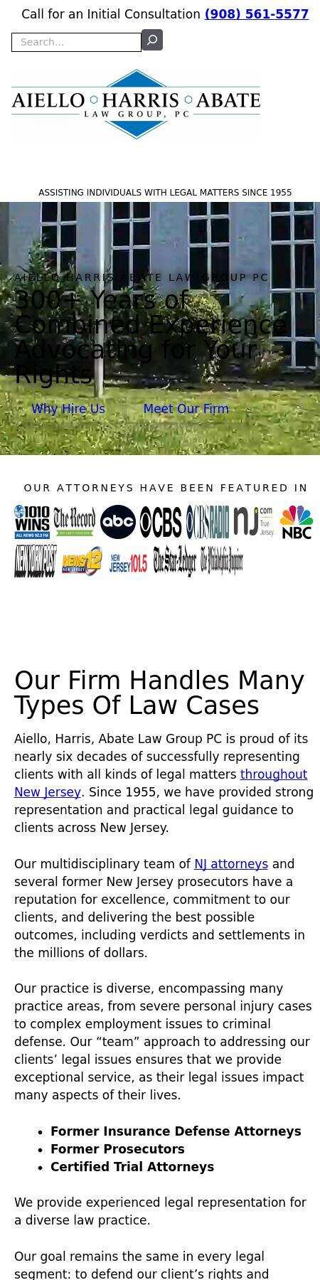 Aiello, Harris, Marth, Tunnero, Pastor & Schiffman, PC Attorneys At Law - Lyndhurst NJ Lawyers