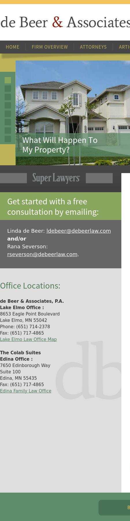 de Beer & Associates, P.A. - Edina MN Lawyers