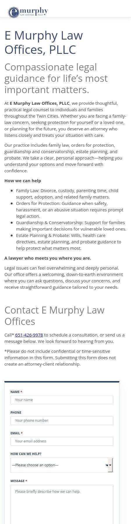 E Murphy Law Offices, PLLC - Saint Paul MN Lawyers