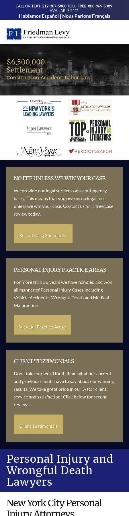 Friedman, Levy, Goldfarb & Green, P.C. - New York NY Lawyers