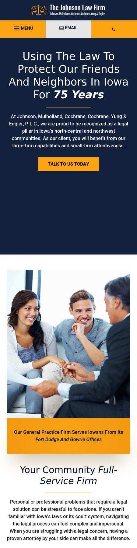 Johnson, Kramer, Mulholland, Cochrane, Driscoll & Cochrane, P.L.C. - Fort Dodge IA Lawyers