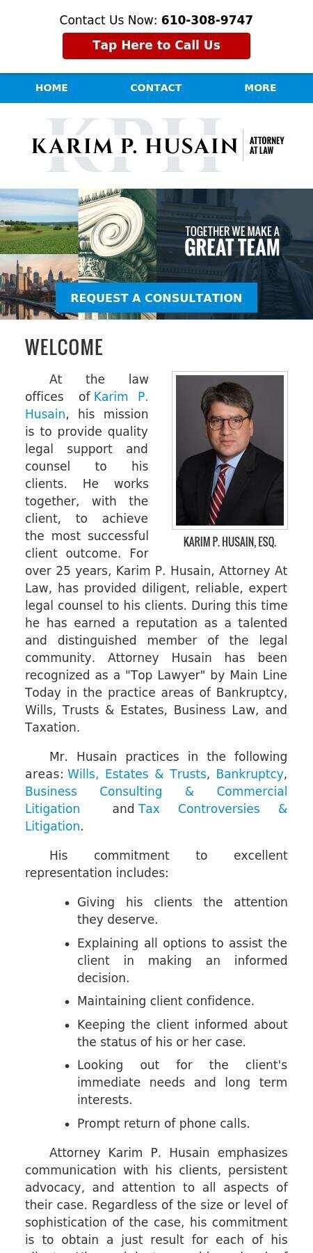 Karim P. Husain, Attorney at Law - West Chester PA Lawyers