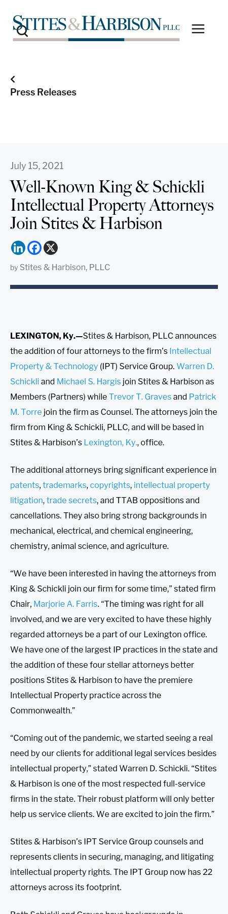 King & Schickli, PLLC - Lexington KY Lawyers