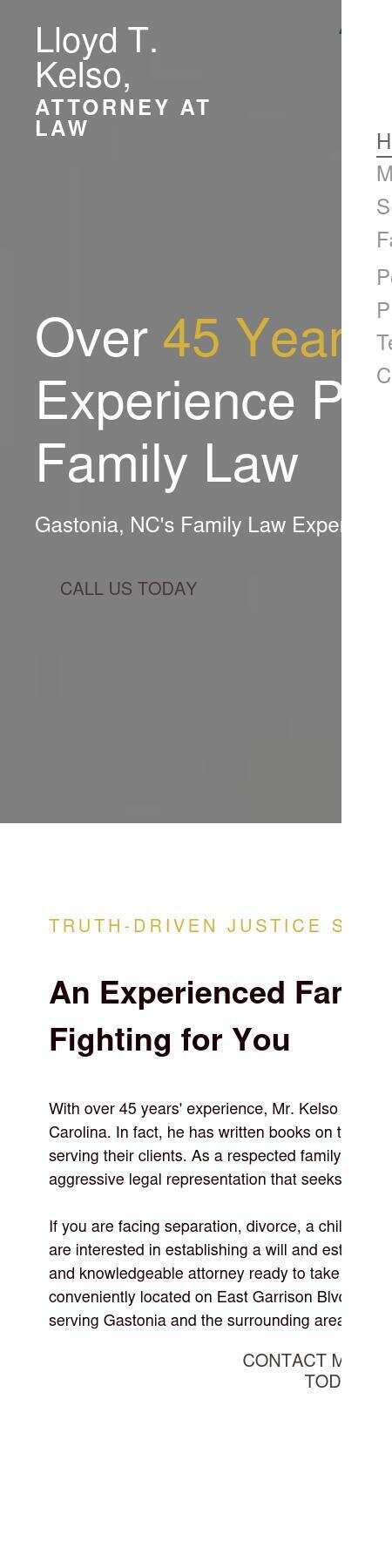 Lloyd T. Kelso, Attorney at Law - Gastonia NC Lawyers