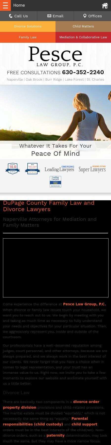 Pesce Law Group, P.C. - Naperville IL Lawyers