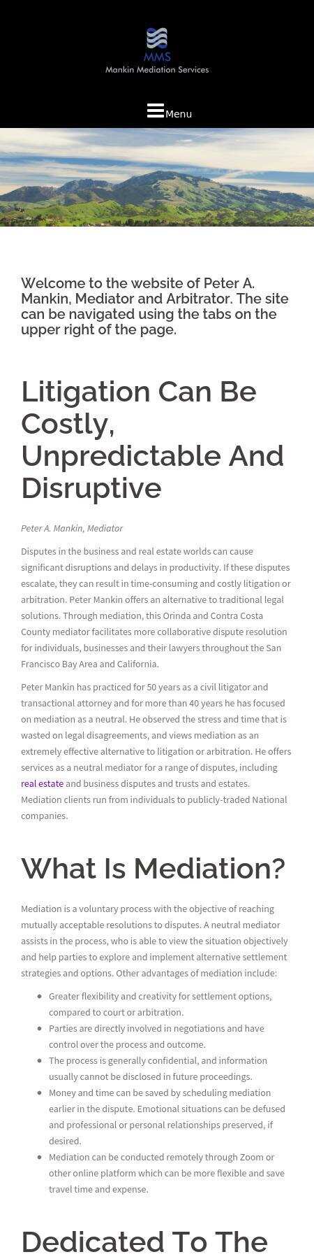 Peter A. Mankin - Walnut Creek CA Lawyers