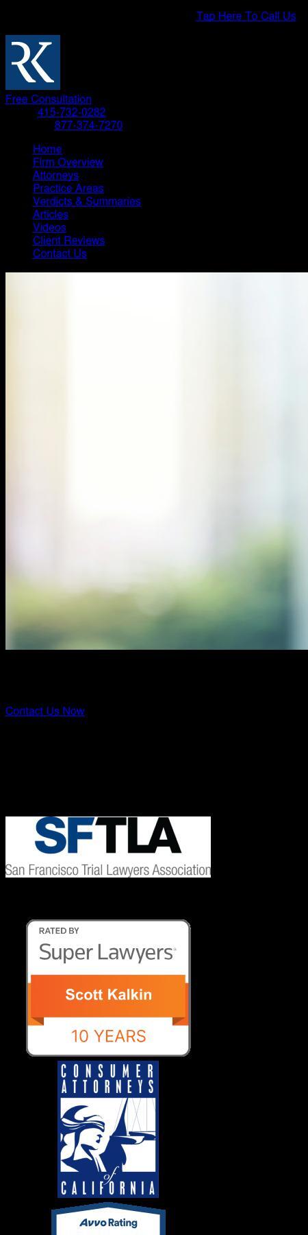 Roboostoff & Kalkin, A Professional Law Corporation - San Francisco CA Lawyers