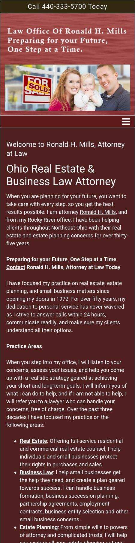 Ronald H. Mills & Associates - Rocky River OH Lawyers
