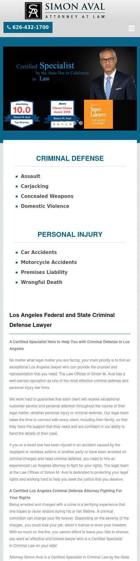 Simon Aval Attorney at Law - West Covina CA Lawyers