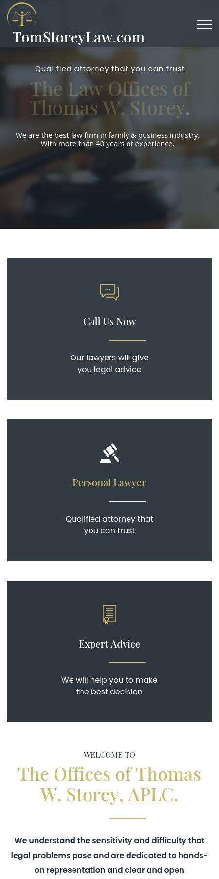 THE OFFICES OF THOMAS W. STOREY, APLC - El Centro CA Lawyers