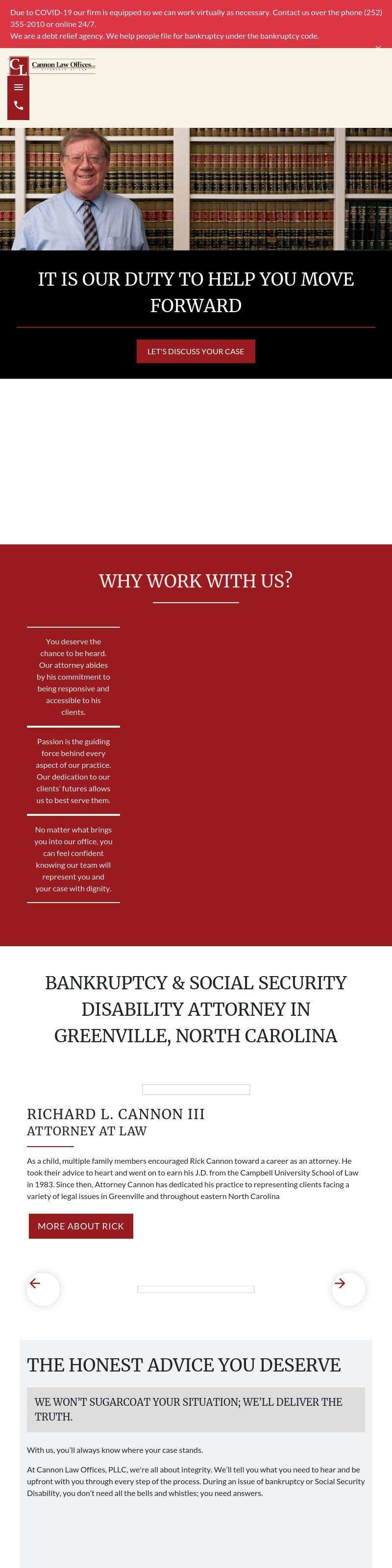 Cannon Law Offices, PLLC - Greenville NC Lawyers