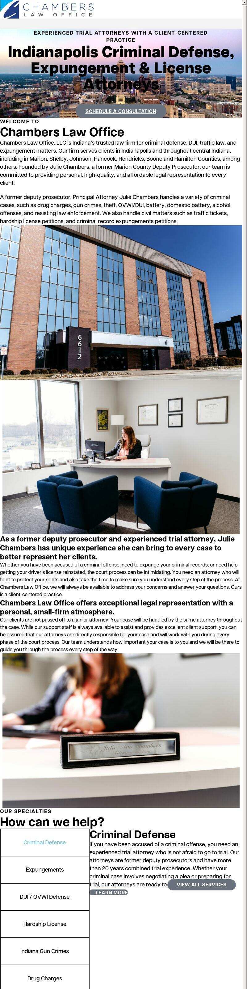 Chambers Law Office, LLC - Indianapolis IN Lawyers