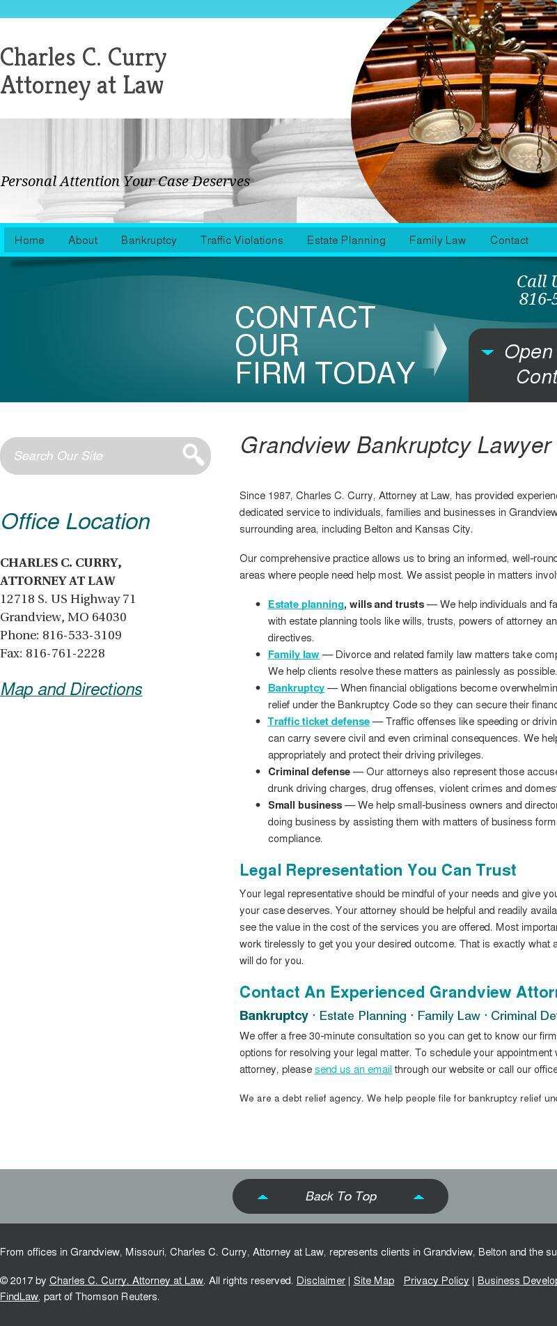 Charles C. Curry, Attorney at Law - Grandview MO Lawyers