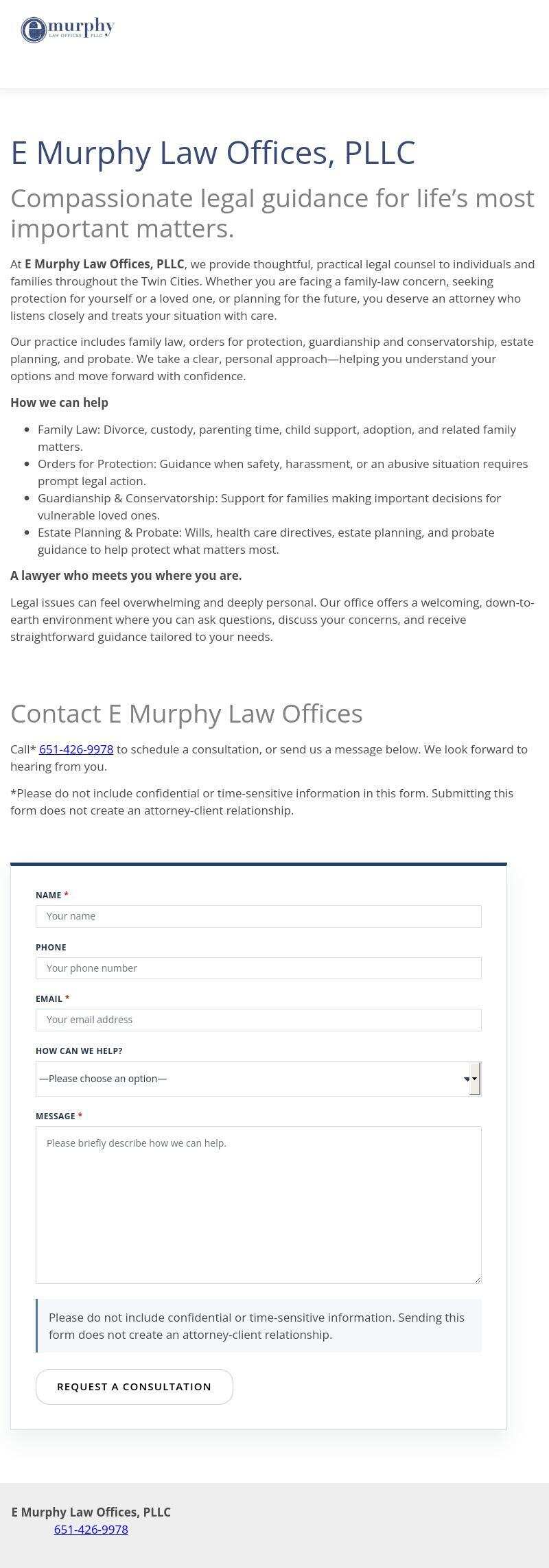 E Murphy Law Offices, PLLC - Saint Paul MN Lawyers