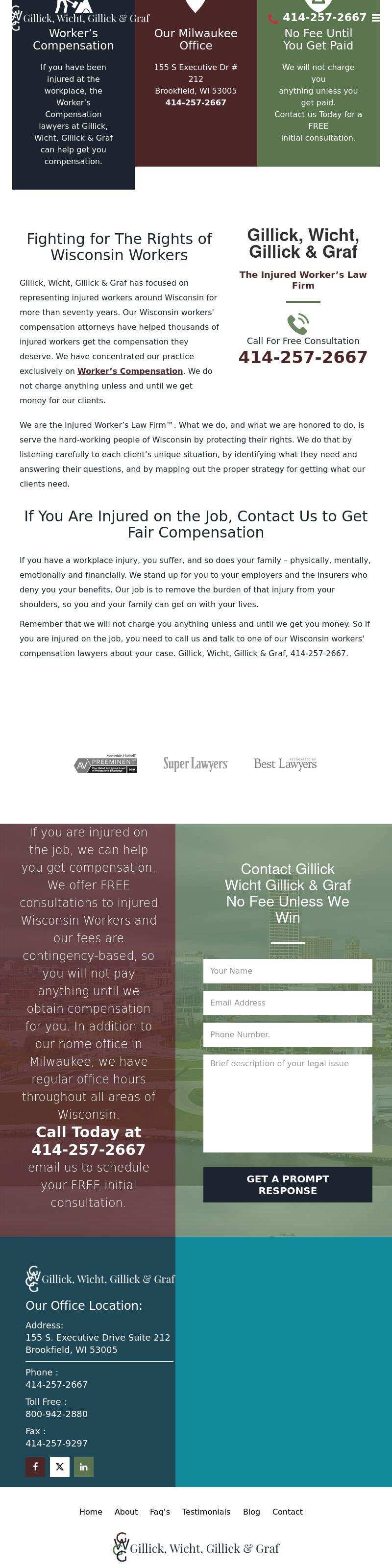 Gillick, Wicht, Gillick & Graf - Milwaukee WI Lawyers