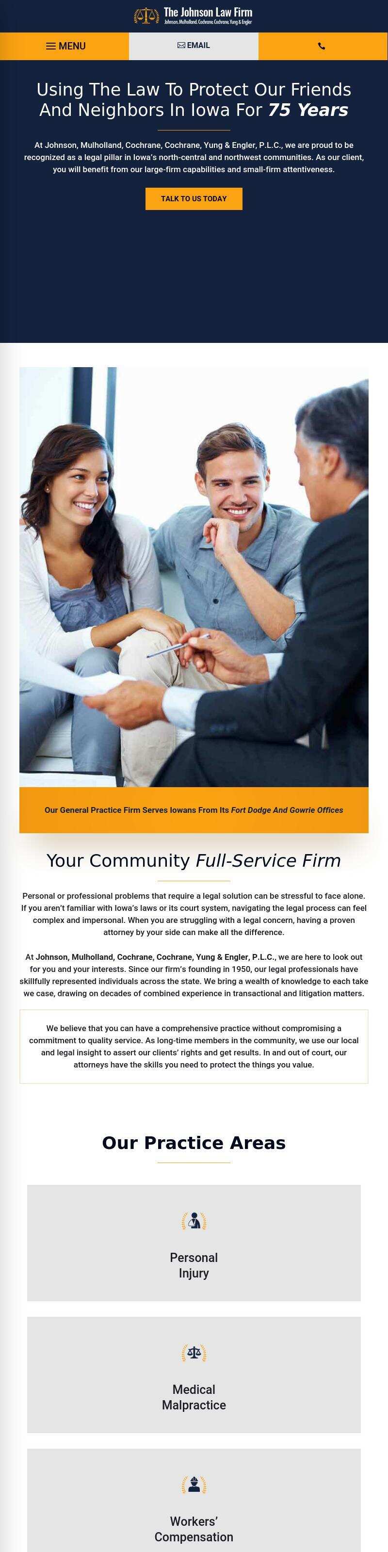 Johnson, Kramer, Mulholland, Cochrane, Driscoll & Cochrane, P.L.C. - Fort Dodge IA Lawyers
