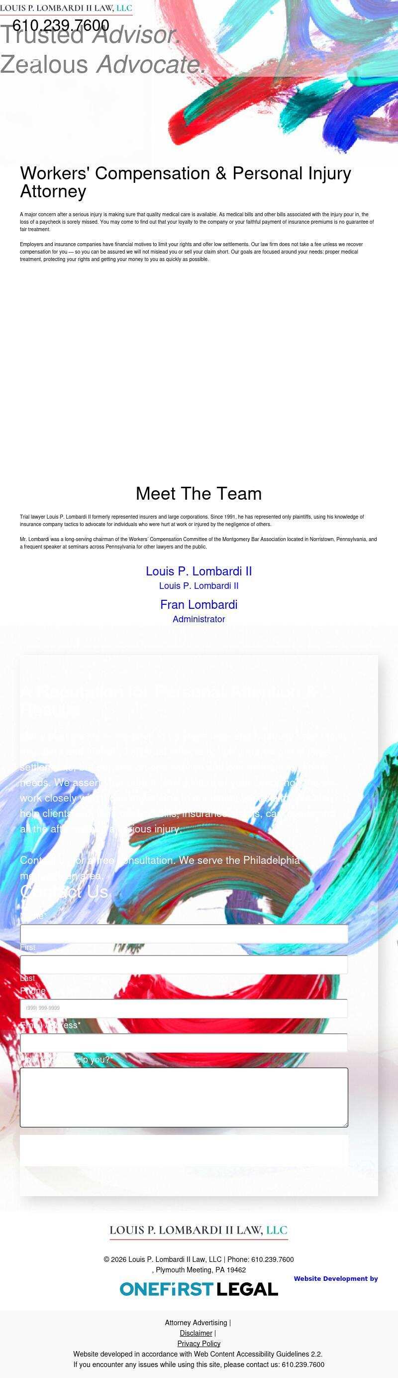 Louis P. Lombardi II & Associates, P.C. - Philadelphia PA Lawyers