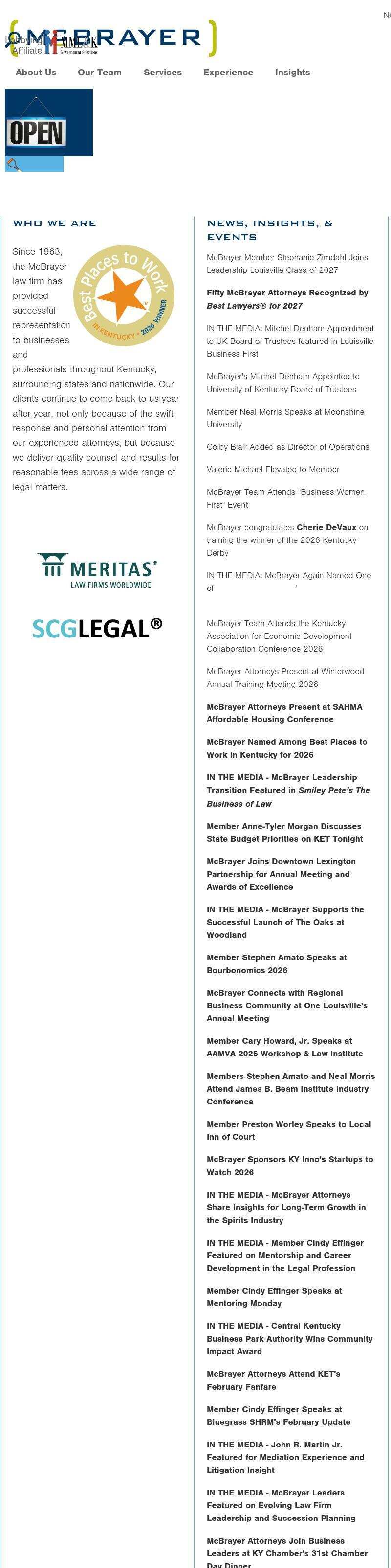 McBrayer, McGinnis, Leslie & Kirkland, PLLC - Frankfort KY Lawyers