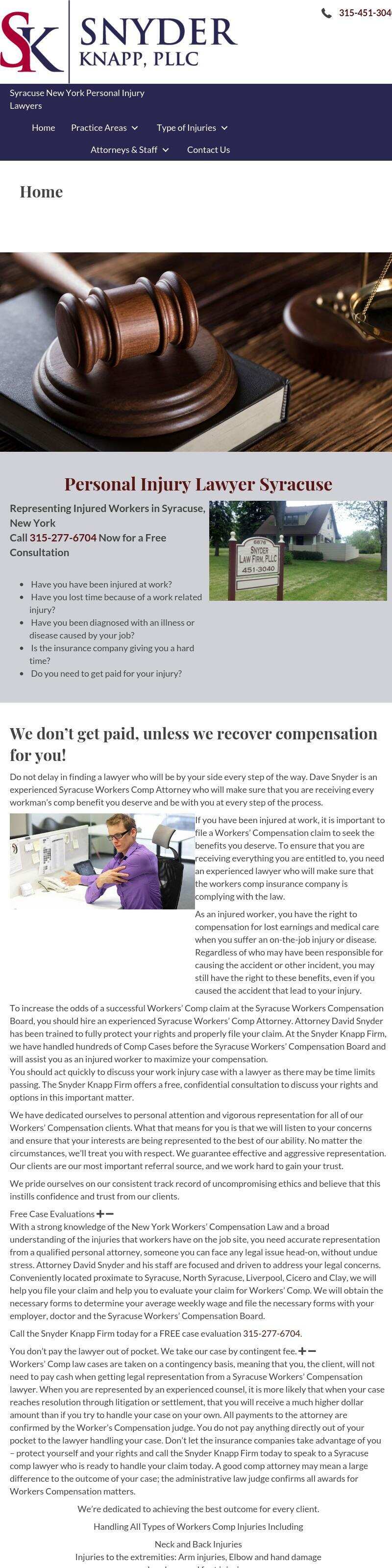 Snyder Law Firm PLLC - Syracuse NY Lawyers