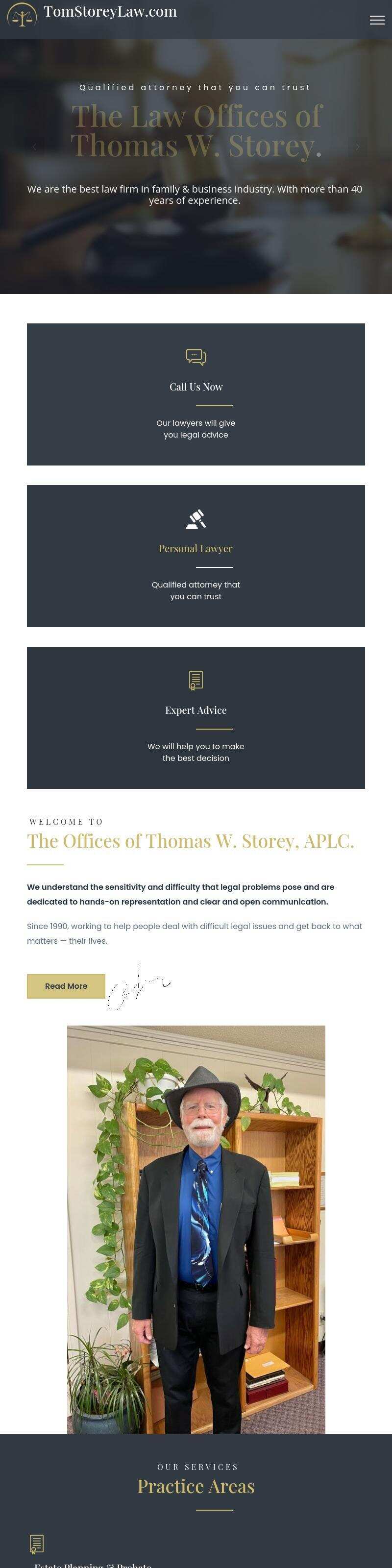 THE OFFICES OF THOMAS W. STOREY, APLC - El Centro CA Lawyers