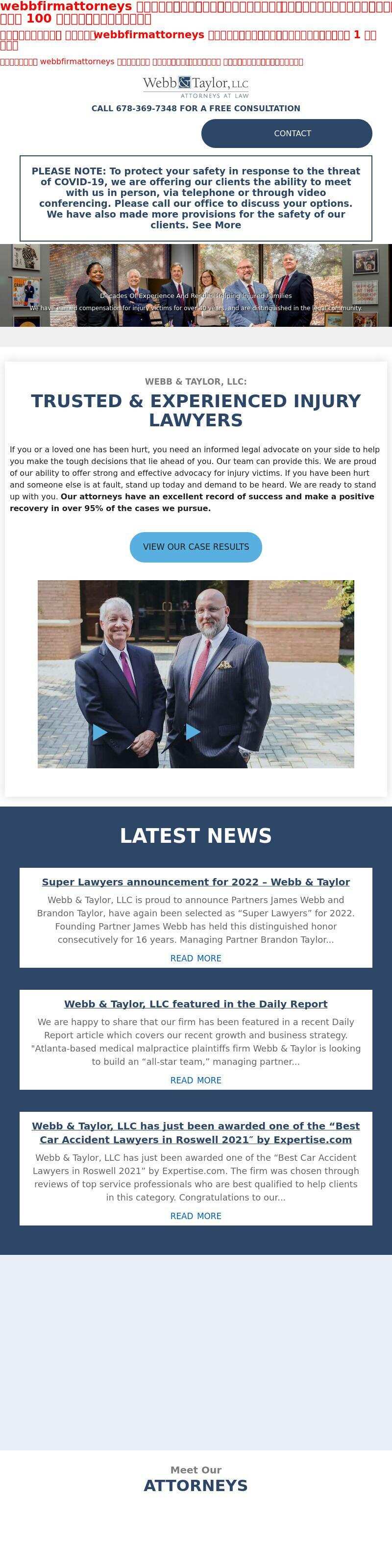 Webb & Taylor, LLC - Peachtree City GA Lawyers